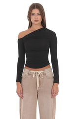 Off Shoulder Top in Black