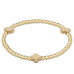 egirl Signature Cross 3mm Gold Bracelet - Gold