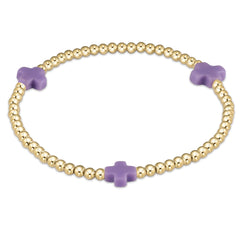 egirl Signature Cross 3mm Gold Bracelet