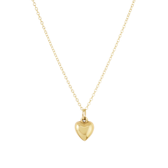 16" Necklace Gold - Love Plush Small Gold Charm