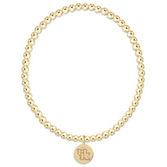 eCOLLEGIATE Classic Gold 3mm Bracelet - Kentucky Disc