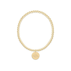eCOLLEGIATE Classic Gold 3mm Bracelet - University of Arkansas