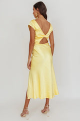 Lucinda Twist Back Midi Dress Butter