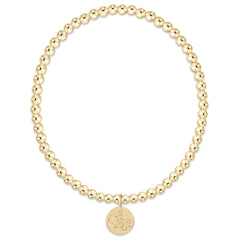 eCOLLEGIATE Classic Gold 3mm Bracelet - GA Tech Disc