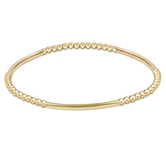 Bliss Bar Pattern Gold 2.5mm Bracelet