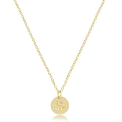 egirl 14" Necklace Gold - be you. Small Gold Disc