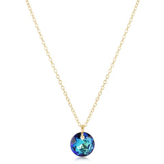16" Necklace Gold - Reflection Small Charm - 12