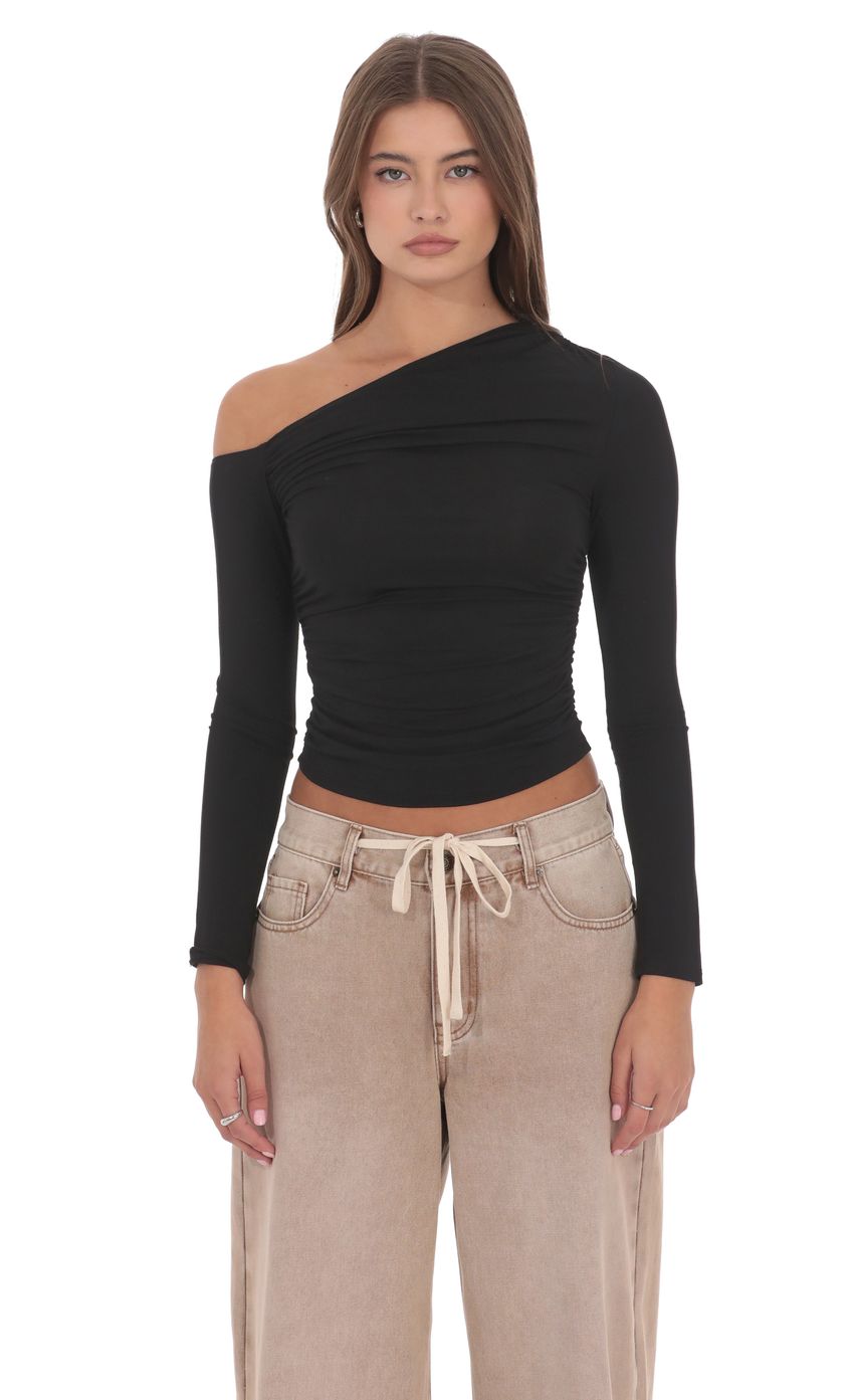 Off Shoulder Top in Black
