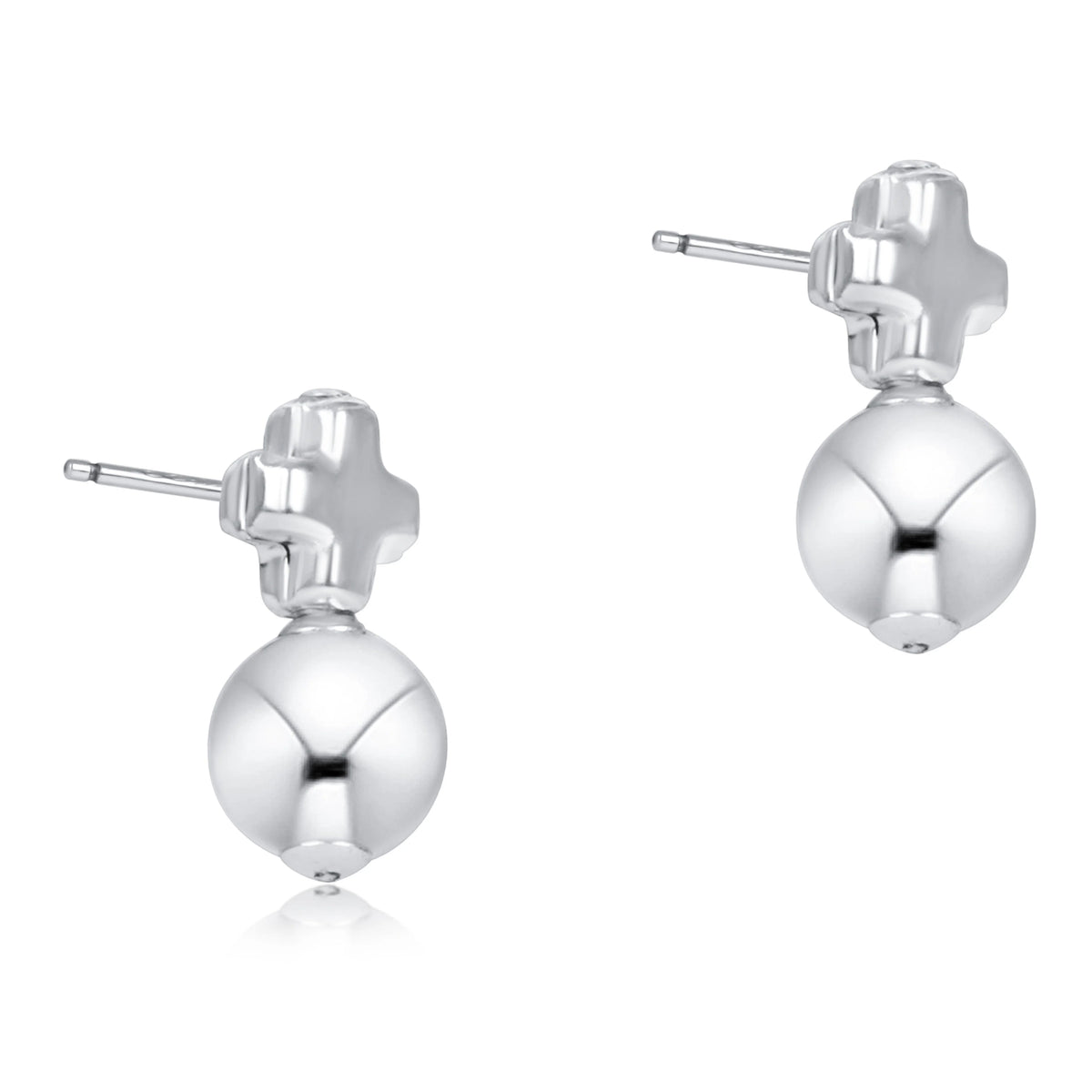 Signature Cross Sterling Studs - Classic Sterling