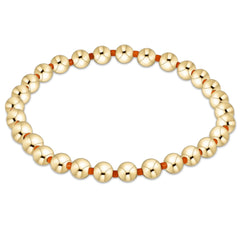 Gameday Hope Grateful 5mm Bead Bracelet - Bright Orange