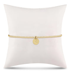 egirl Classic Gold 2mm Bracelet - be you. Small Gold Disc