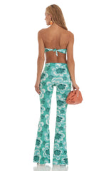 Floral Two Piece Set in Green