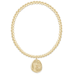 Classic Gold 3mm Bracelet - Inspire America Gold Disc