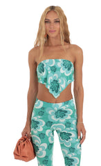Floral Two Piece Set in Green