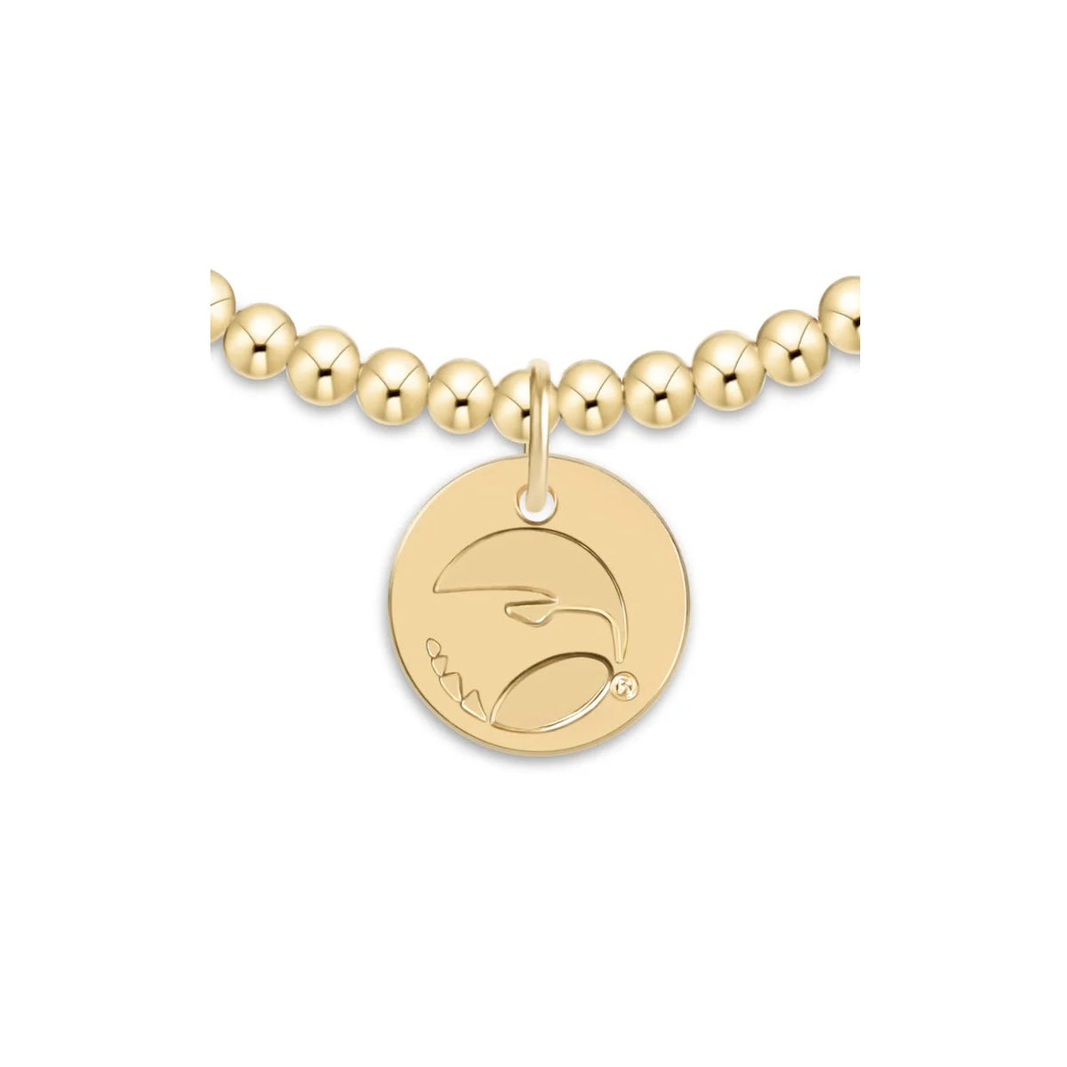 eCOLLEGIATE Classic Gold 3mm Bracelet - Georgia Southern University
