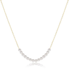 16" Necklace Gold - Beaded Bliss Pearl
