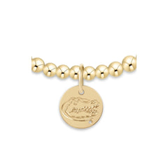 eCOLLEGIATE Classic Gold 3mm Bracelet - Florida Disc