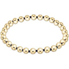 Gameday Hope Grateful 5mm Bead Bracelet - Navy