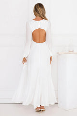 Meadow Dusk Maxi Dress White
