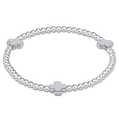 Signature Cross 3mm Sterling Bracelet - Sterling