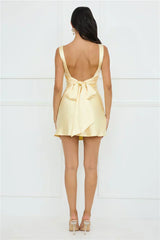 Lily Luxe Satin Mini Dress
