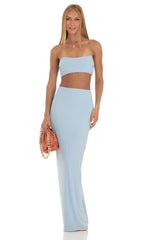Two Piece Set in Sky Blue