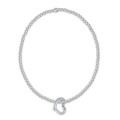Classic Sterling 2.5mm Bracelet - Love Sterling Charm