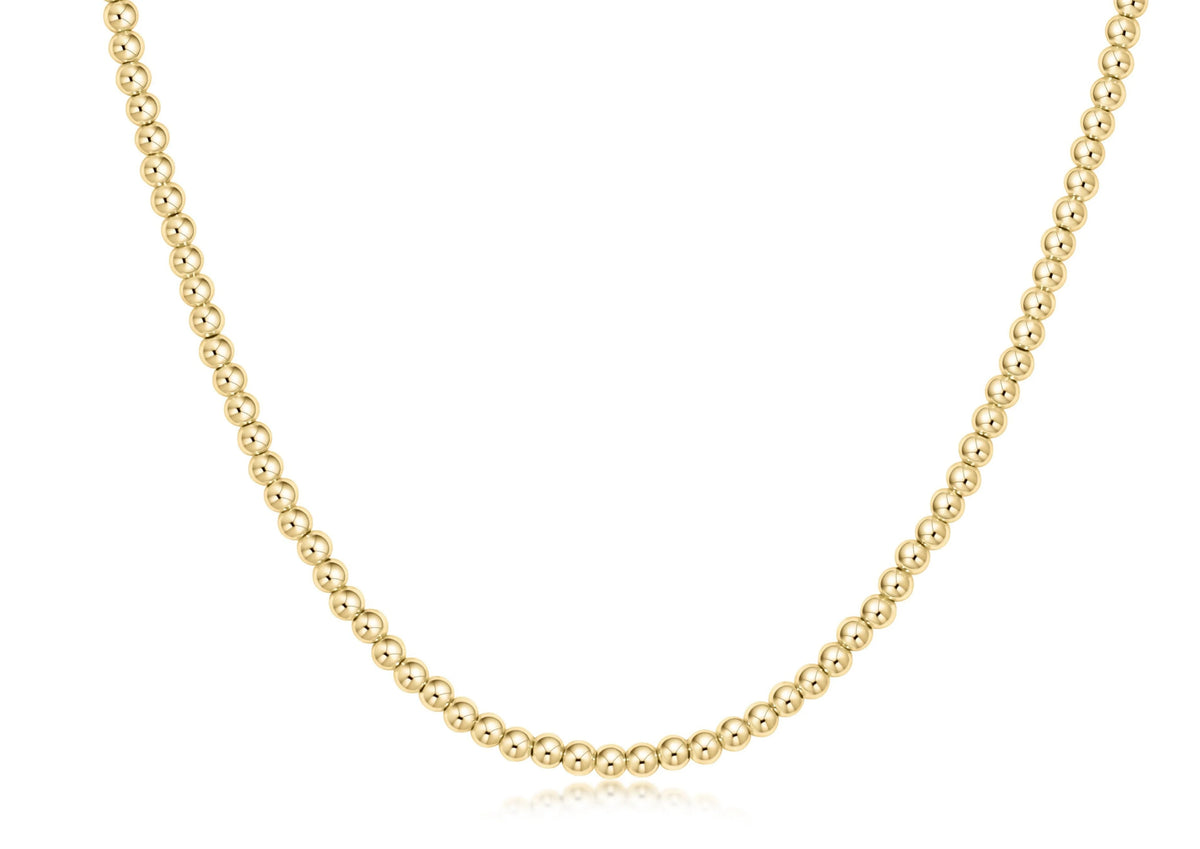 Choker Beaded - Classic Gold 3mm
