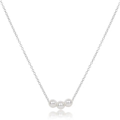 16" Necklace Sterling - Joy Pearl