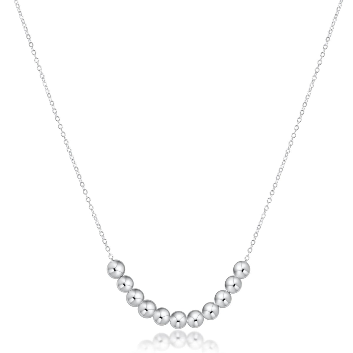 16" Necklace Sterling - Beaded Bliss Sterling