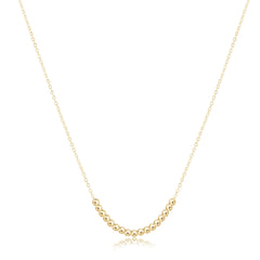 16" Necklace Gold - Beaded Bliss Small Gold