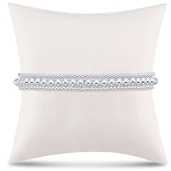 simply classic sterling stack - 4mm - stack of 3
