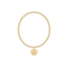 eCOLLEGIATE Classic Gold 3mm Bracelet - East Carolina University Disc